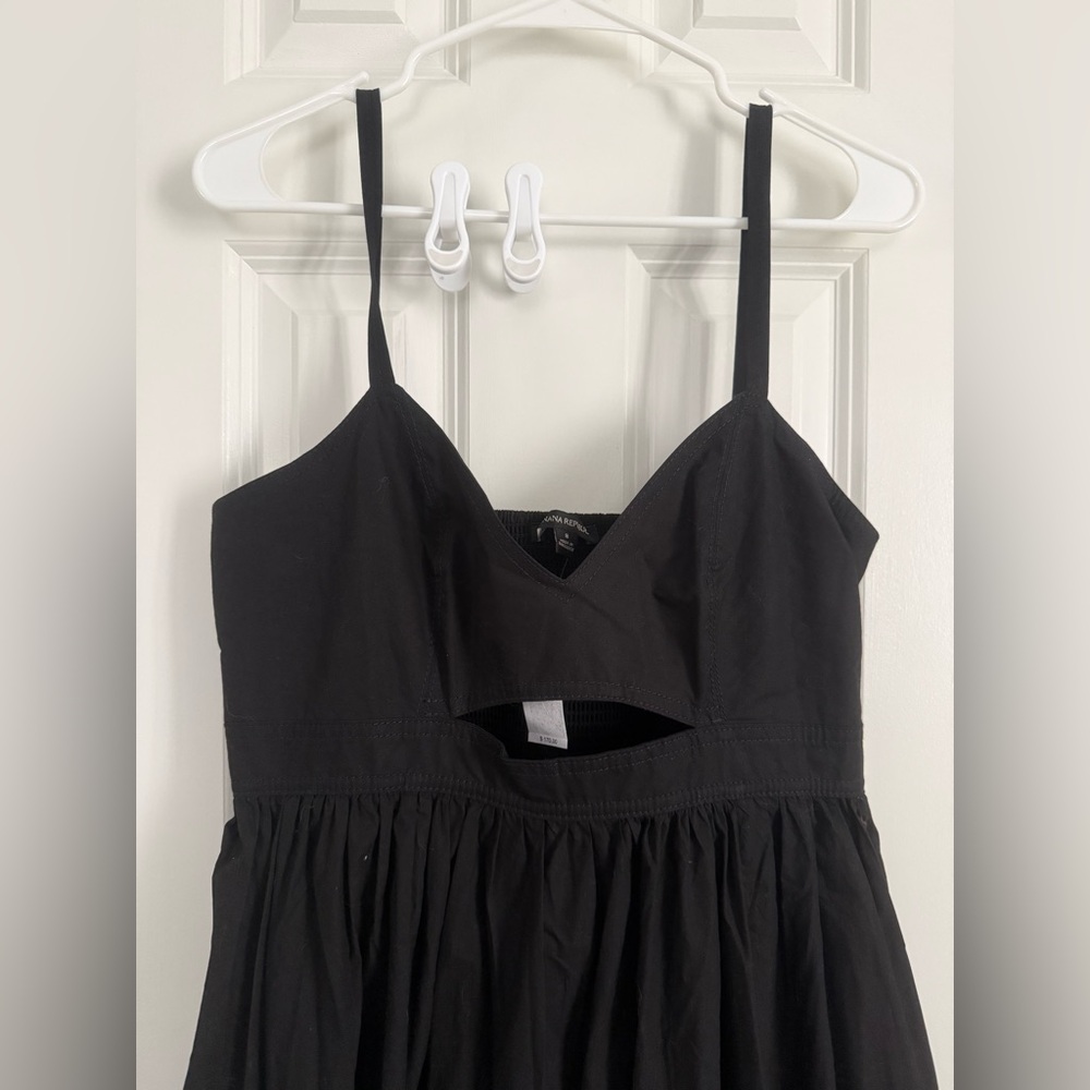 Banana Republic Black Sleeveless Maxi Dress with Cutout NWT Size 8